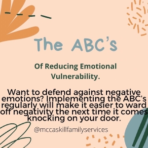 ABC'S of Reducing Emotional Vulnerability