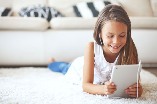 Assistive Technology Webinar | McCaskill Family Services | Metro Detroit Area - girl-on-tablet